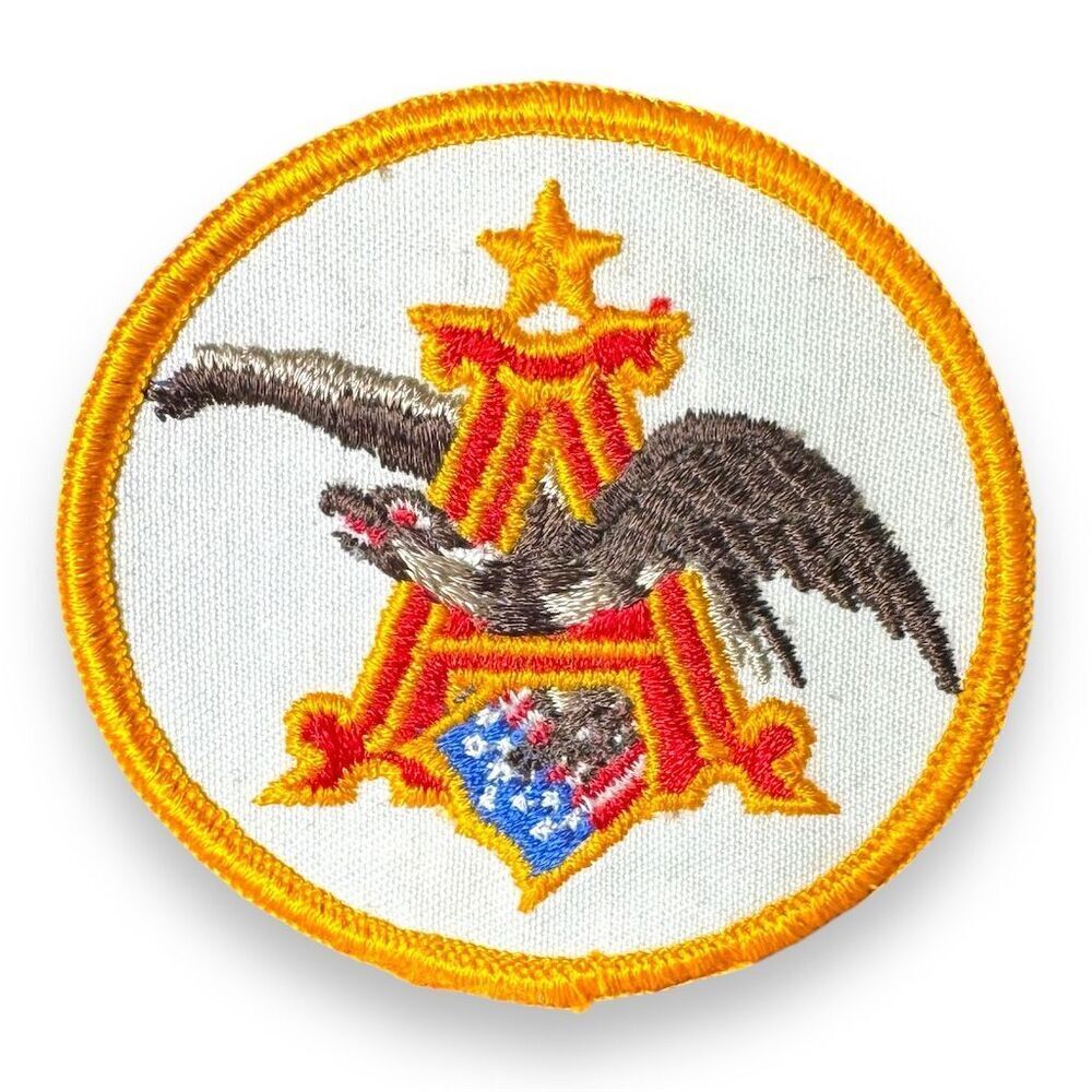 Anheuser Busch Eagle Embroidered Patch Vintage